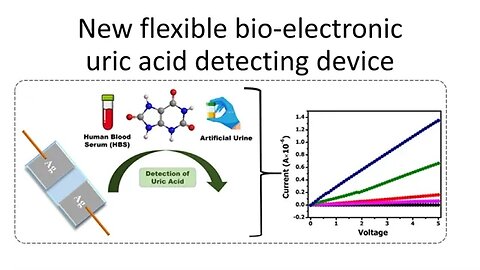 New flexible bio electronic uric acid detecting device