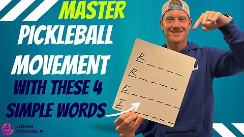 Pro's Secrets.. Learn the Pickleball Movement Patterns of Pro Players Using These 4 Simple Words