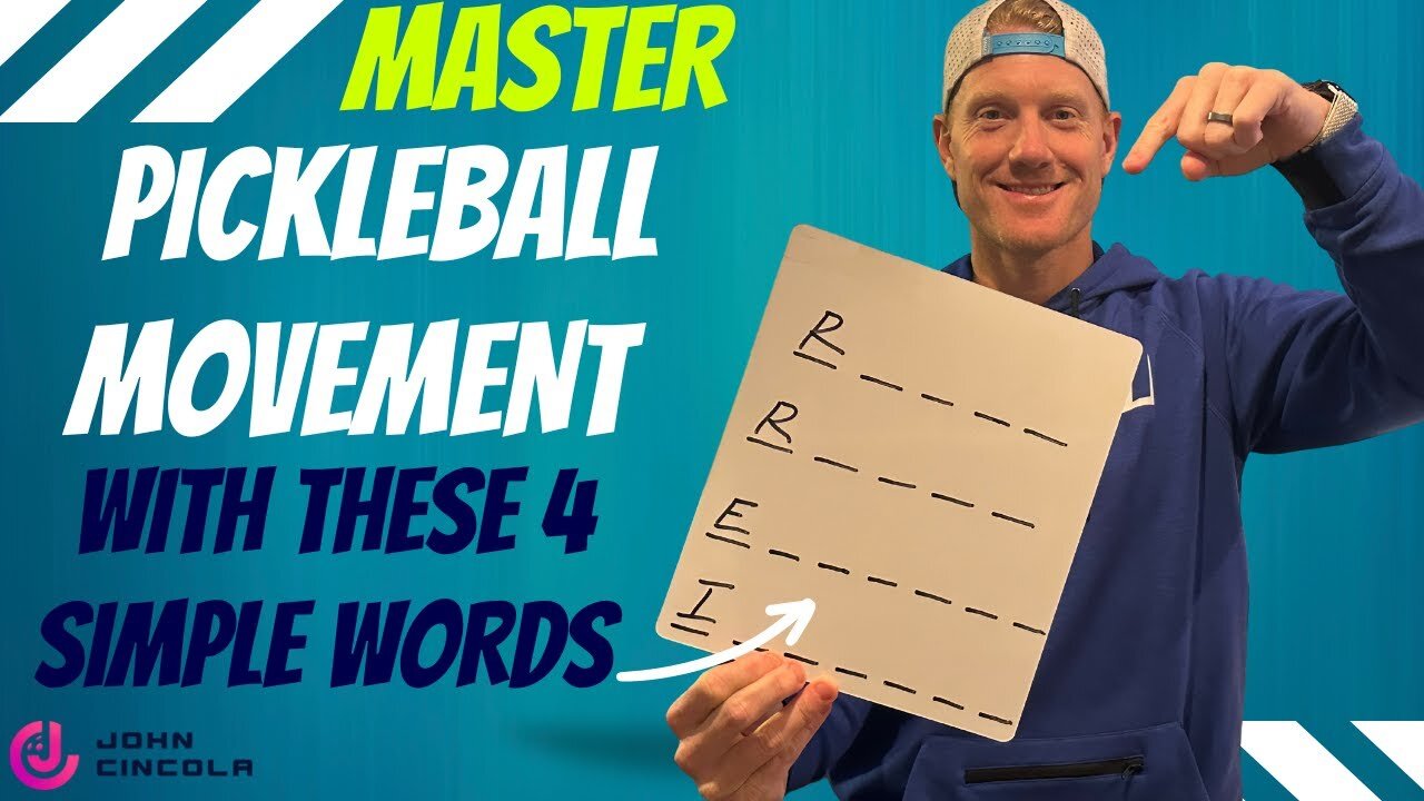 Pro's Secrets.. Learn the Pickleball Movement Patterns of Pro Players Using These 4 Simple Words