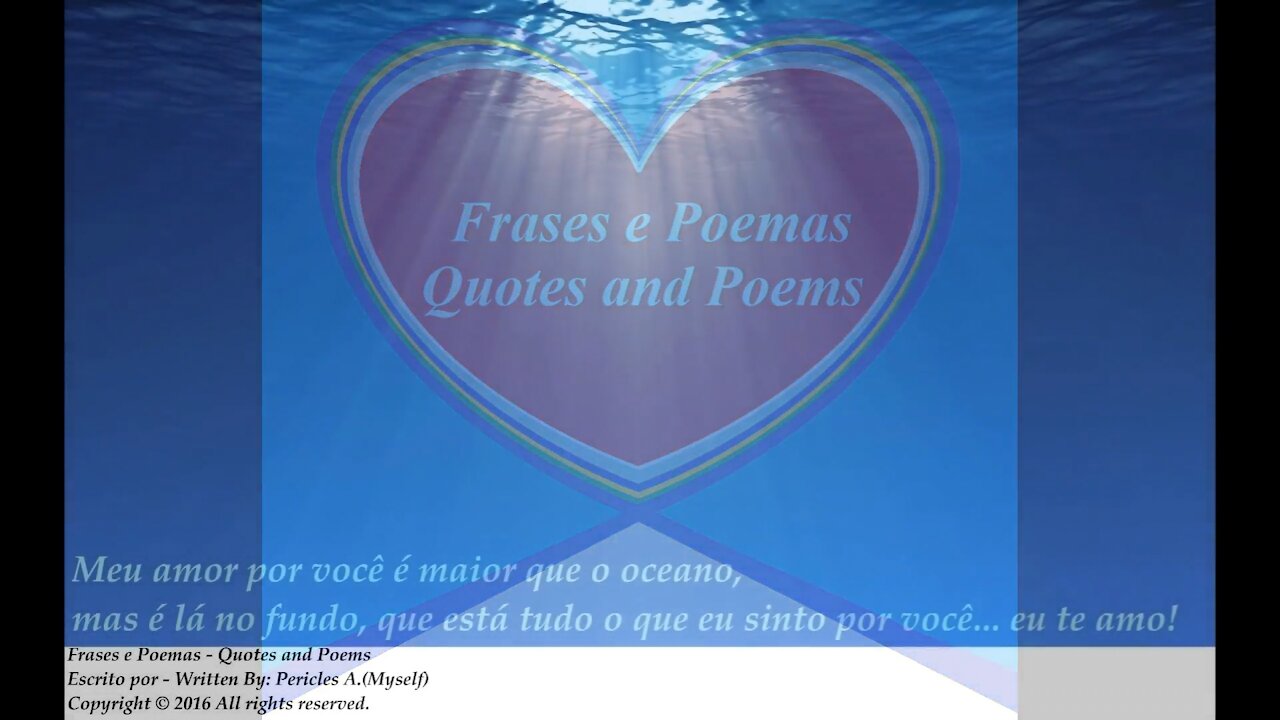 Meu amor por você é maior que o oceano, eu te amo! [Frases e Poemas]