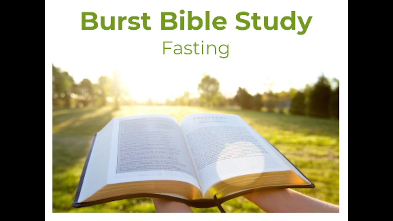 Fasting Bible Study