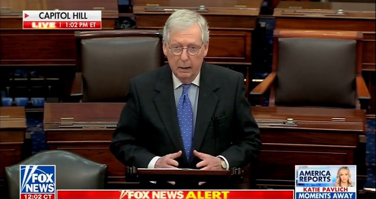 McConnell Rips Biden From Senate Floor for Labeling Millions of Americans “Domestic Enemies”