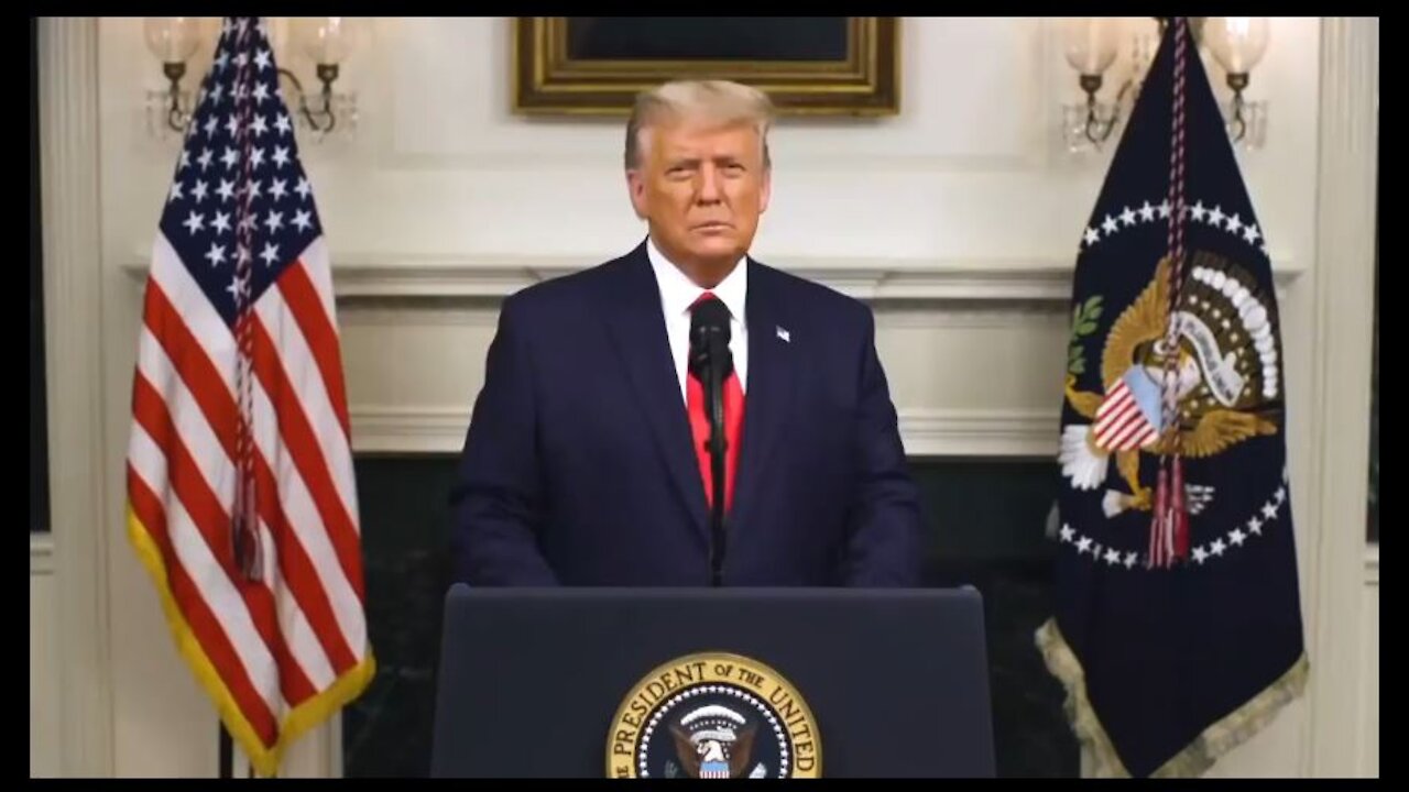 *WASHINGTON ----- PRESIDENT TRUMP: THIS MAY BE, THE MOST IMPORTANT SPEECH I'VE EVER MADE. 12/02/2020