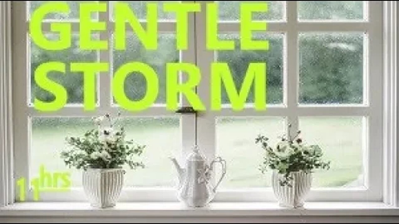 Window Rain Thunderstorm Lightning Sounds-Sleep Work Focus PTSD Study Meditate DeStress, Soothe Baby