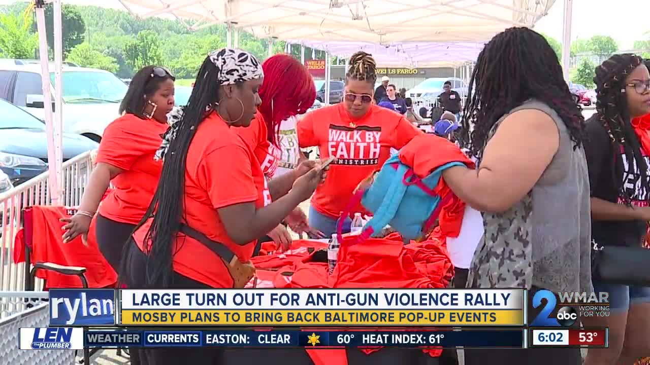 Baltimore leaders reach out to city's youth with anti-gun violence rally