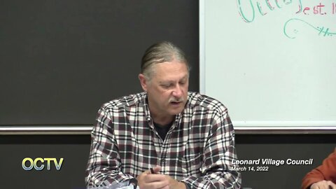 Leonard Village Council 3-14-22