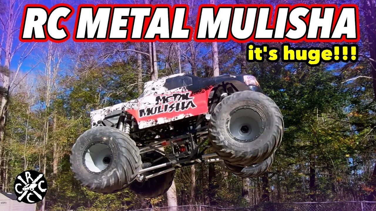 Giant Metal Mulisha Custom Solid Axle RC Monster Truck Bash!