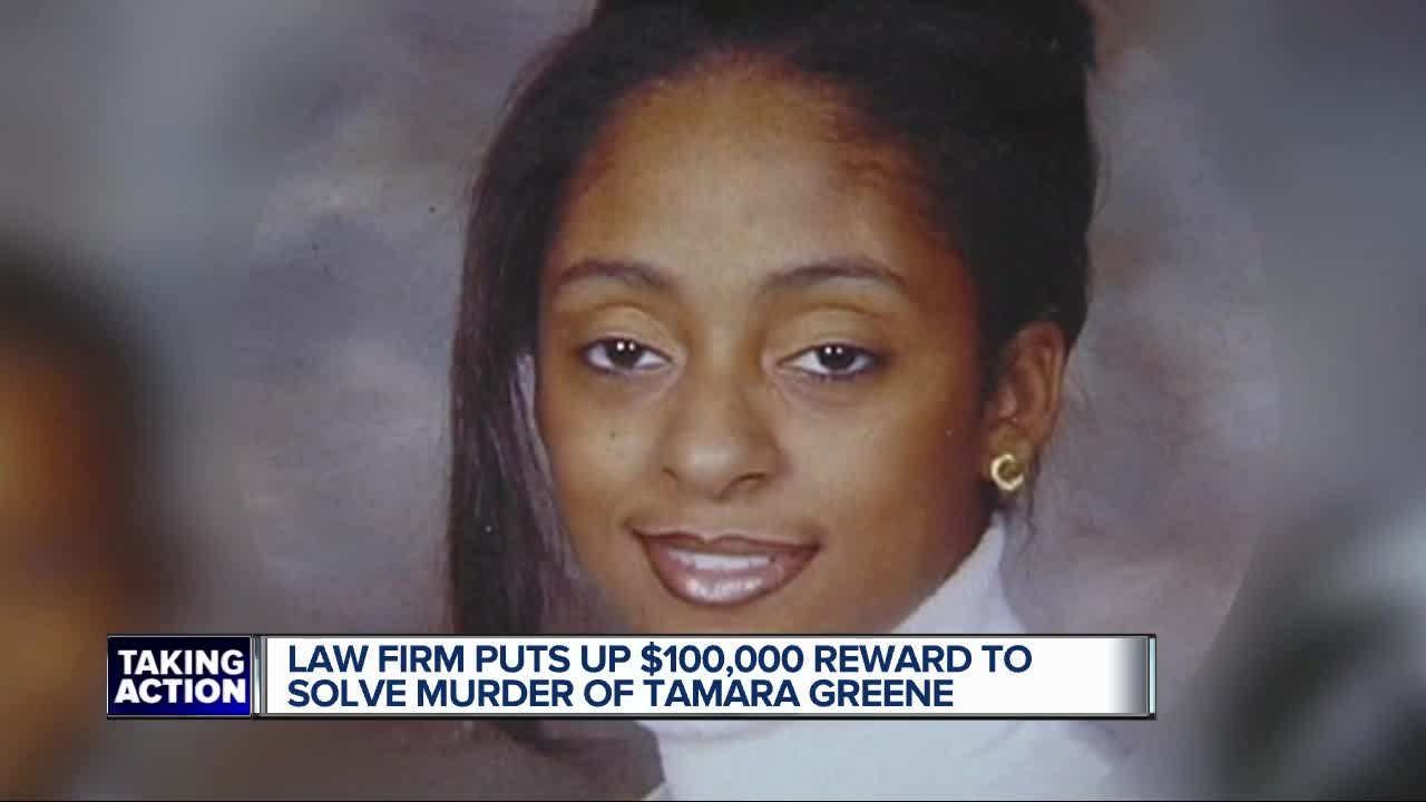 Law firm puts up $100K reward to solve murder of Tamara Greene