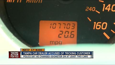 Police arrest car salesman for tampering with odometers