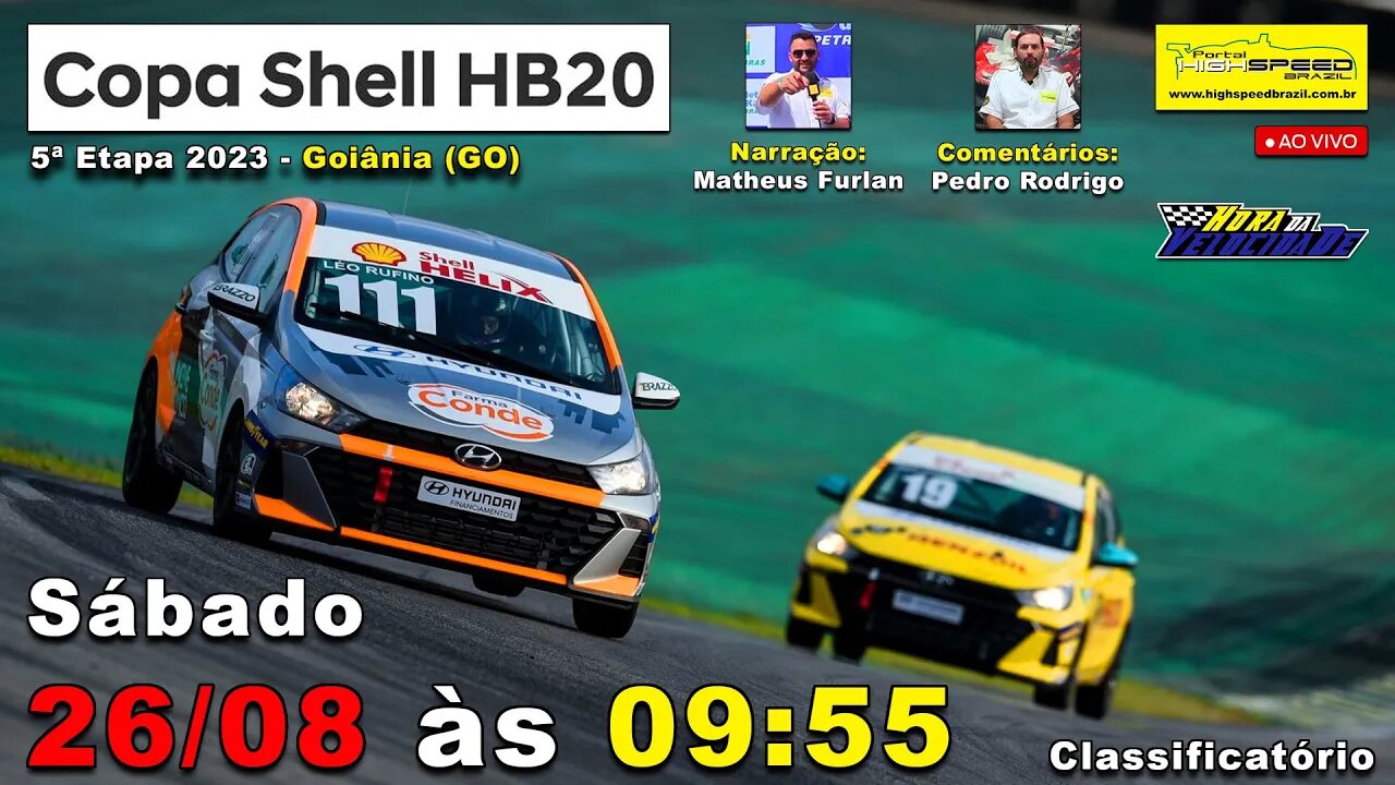 🔴 COPA SHELL HB20 | Classificatório | 5ª Etapa 2023 | Goiânia (GO) | Ao Vivo