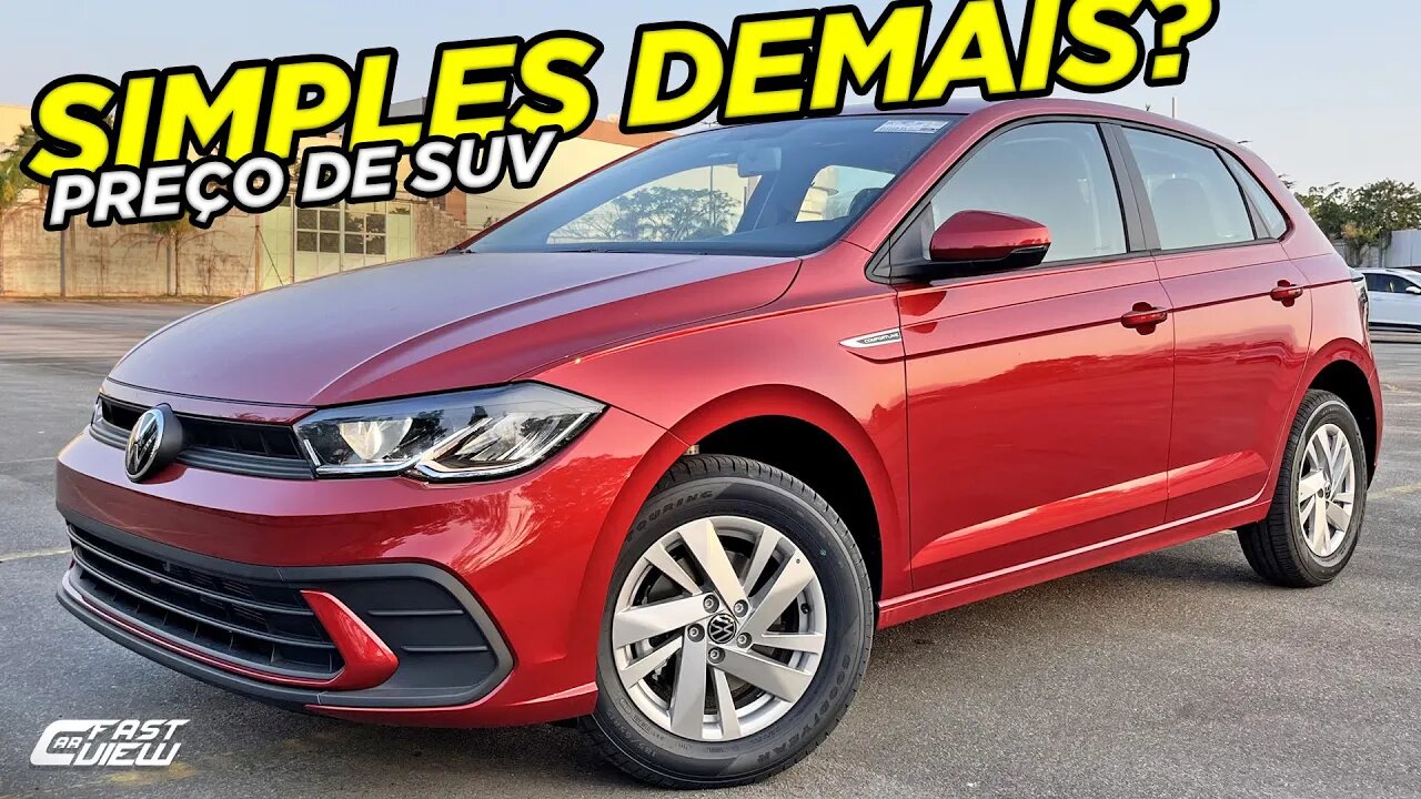 NOVO VOLKSWAGEN POLO COMFORTLINE 2024 CUSTA QUASE 1 FASTBACK É O MELHOR E + VENDIDO HATCH DO BRASIL