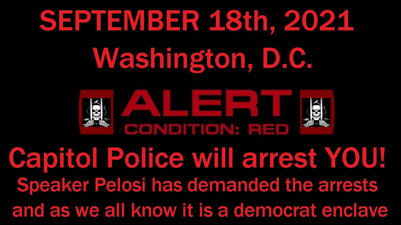 SEPTEMBER 18th, 2021 ALERT