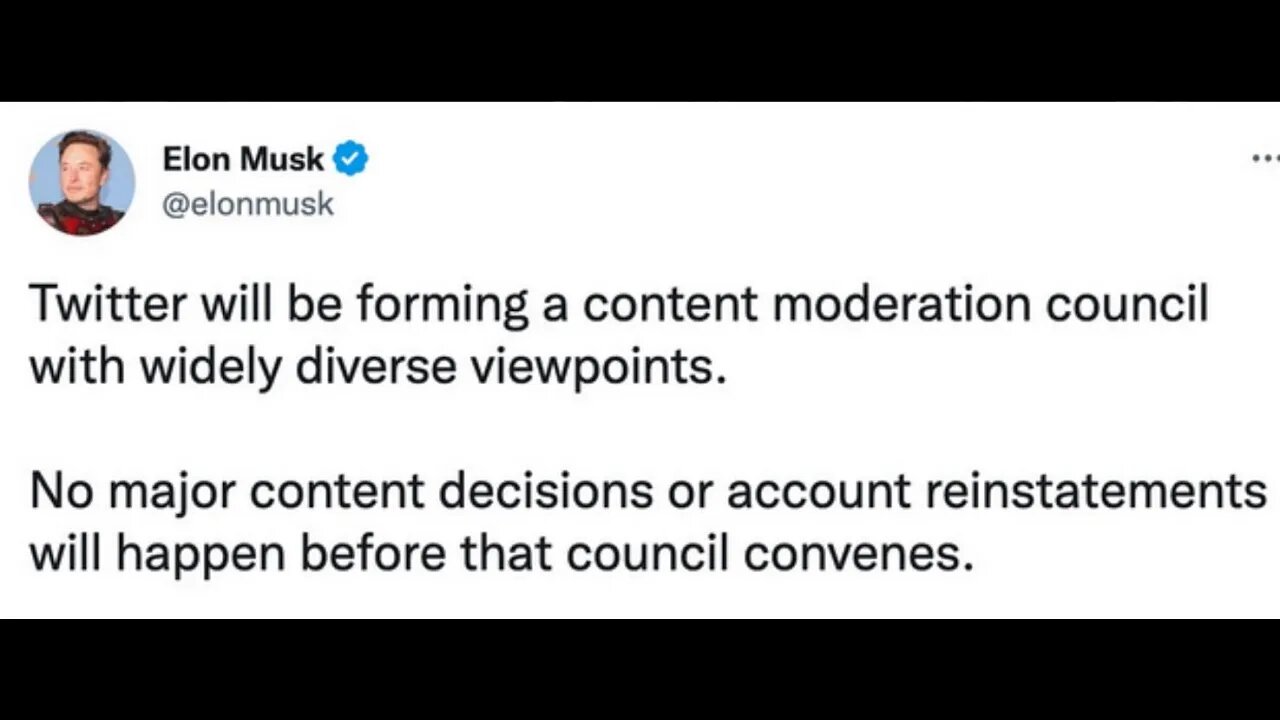 Elon Musk Said Twitter Will NOT Have A Moderation Council