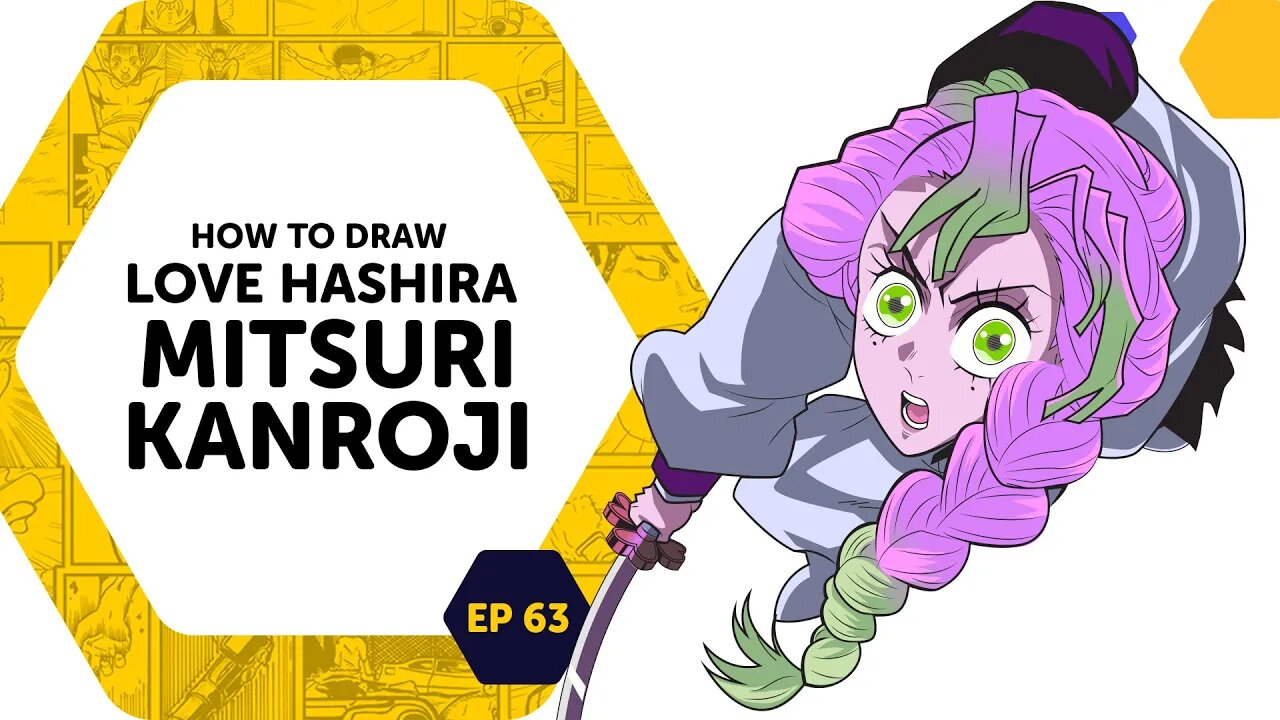 How to draw Love Hashira Mitsuri Kanroji ep63