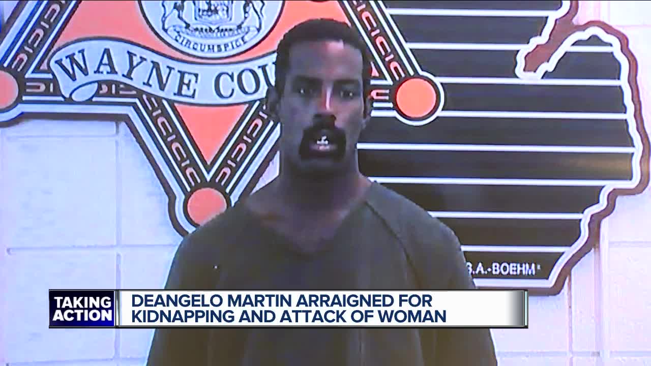 Deangelo Martin arraigned for kidnapping and attack of woman