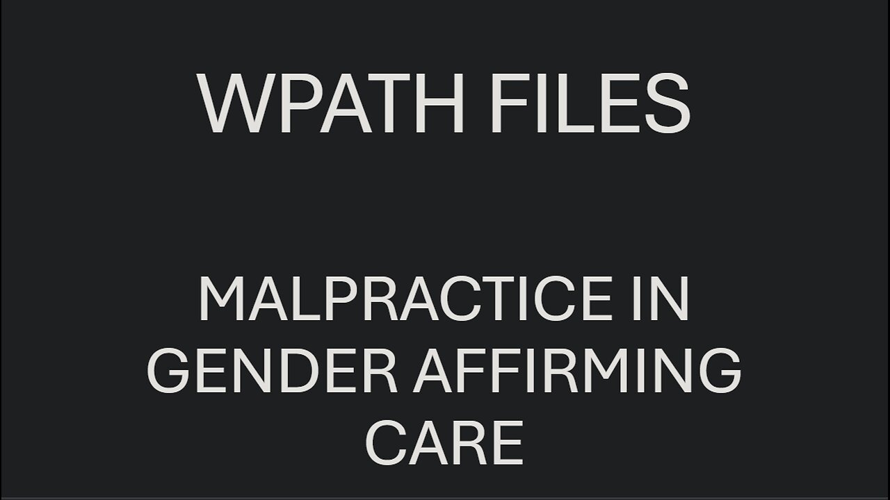 WPATH Executive Summary and Excerpts | A Reading | The Mohit Show