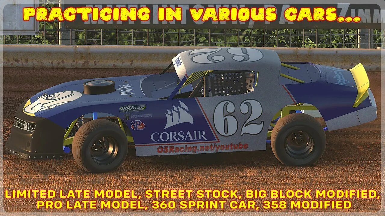 Various Practice, etc. - iRacing Dirt #dirtracing #iracingdirt #dirtlatemodel #sprintcar