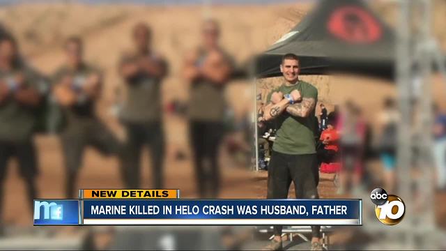 Marine killed in helo crash was husband, father