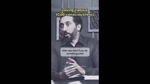 losing taqwa