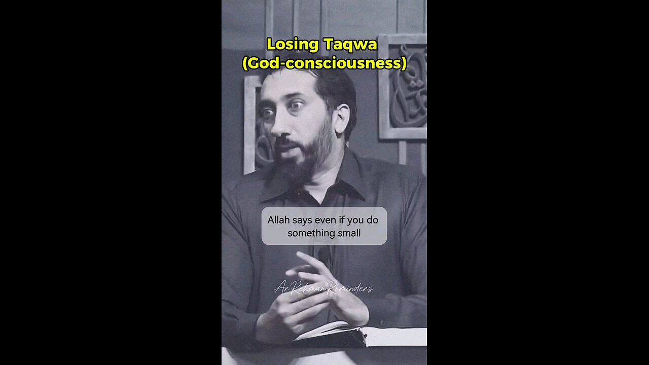 losing taqwa