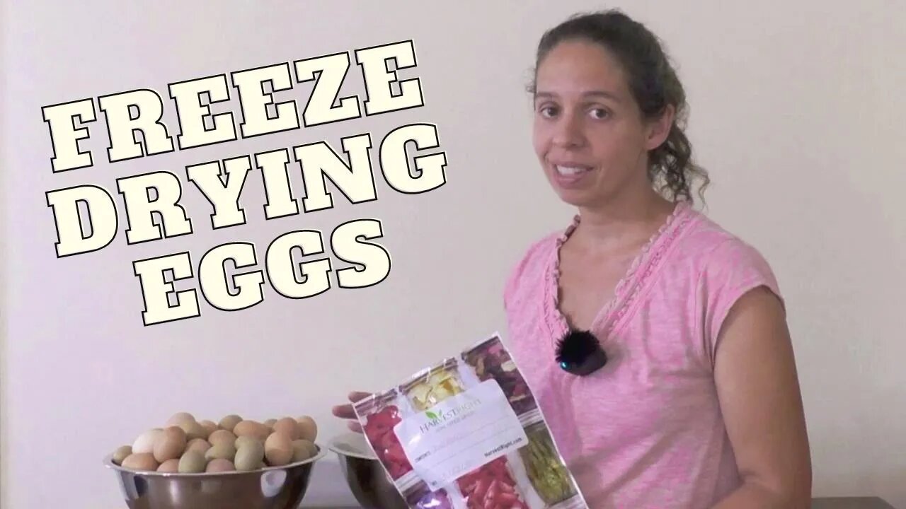 HARVEST RIGHT - Freeze Drying Raw Eggs - Preserving the Abundance - Prepping