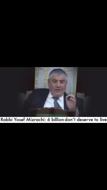 Rabbi Yosef Mizrachi "Do NOT have mercy on the children. Kill all their Children also!"