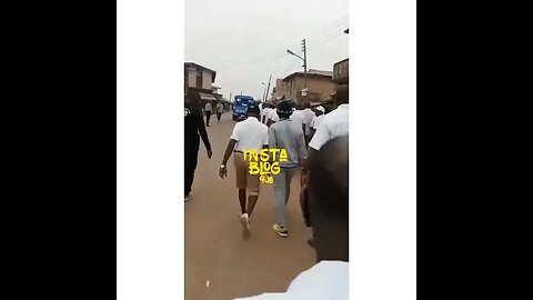 Obasanjo seen playing Senior Prefect role during a reunion with his secondary schoolmates