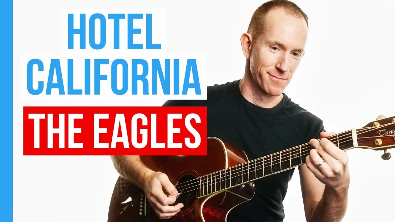 Hotel California ★ The Eagles ★ Guitar Lesson Acoustic Tutorial [with PDF]