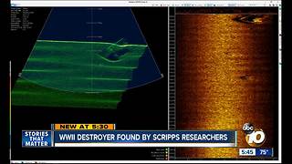 Scripps researchers discover sunken WWII destroyer