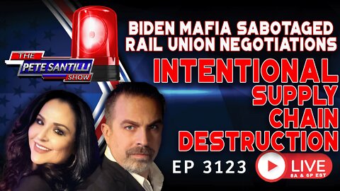 SUPPLY CHAIN FALSE FLAG IMMINENT! BIDEN MAFIA SABOTAGED RAIL UNION NEGOTIATIONS | EP 3123-6PM