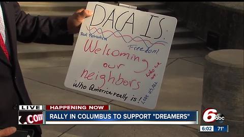 Rally in Columbus opposes DACA decision