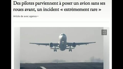 Des pilotes parviennent à poser un avion sans ses roues avant, un incident « extrêmement rare »