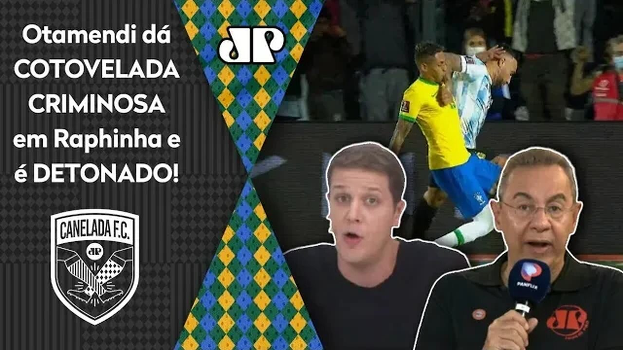 "E essa COTOVELADA? FALTOU alguém chegar no ANIMAL do Otamendi e..." Argentina x Brasil tem POLÊMICA