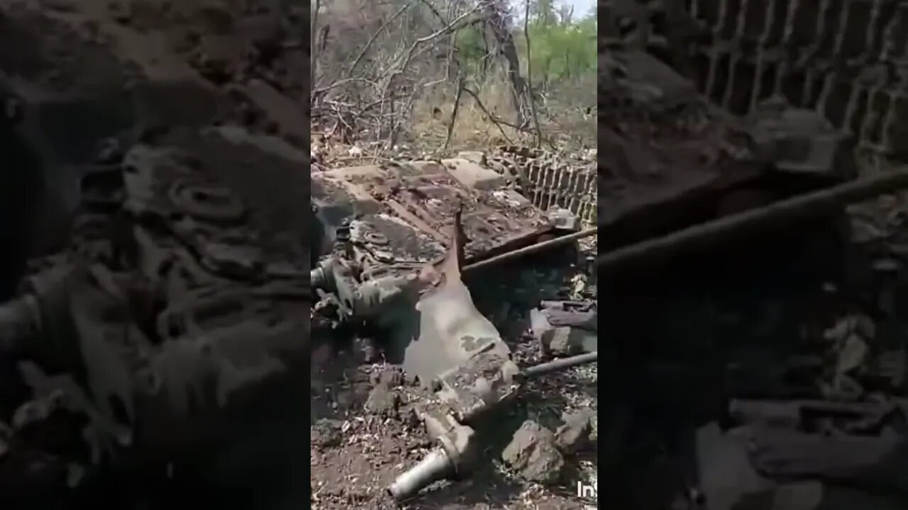 Crazy, Remains Of A Russian Tank In Ukraine