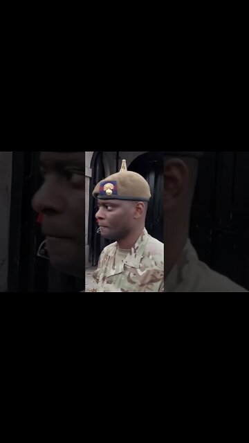 Kings guard shouts get off the Reins #horseguardsparade