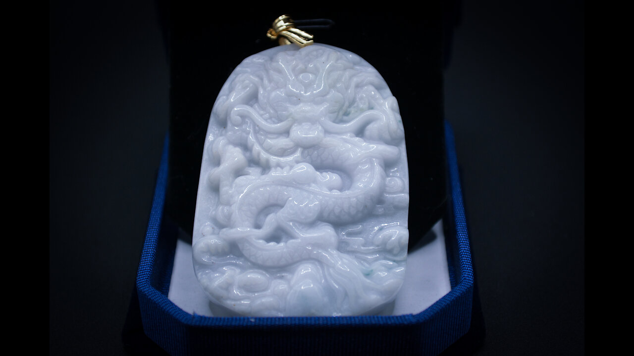 Ice Dragon Pendant #jade #jewelry #necklace #pendants #giftideas #dragon #yearofthedragon