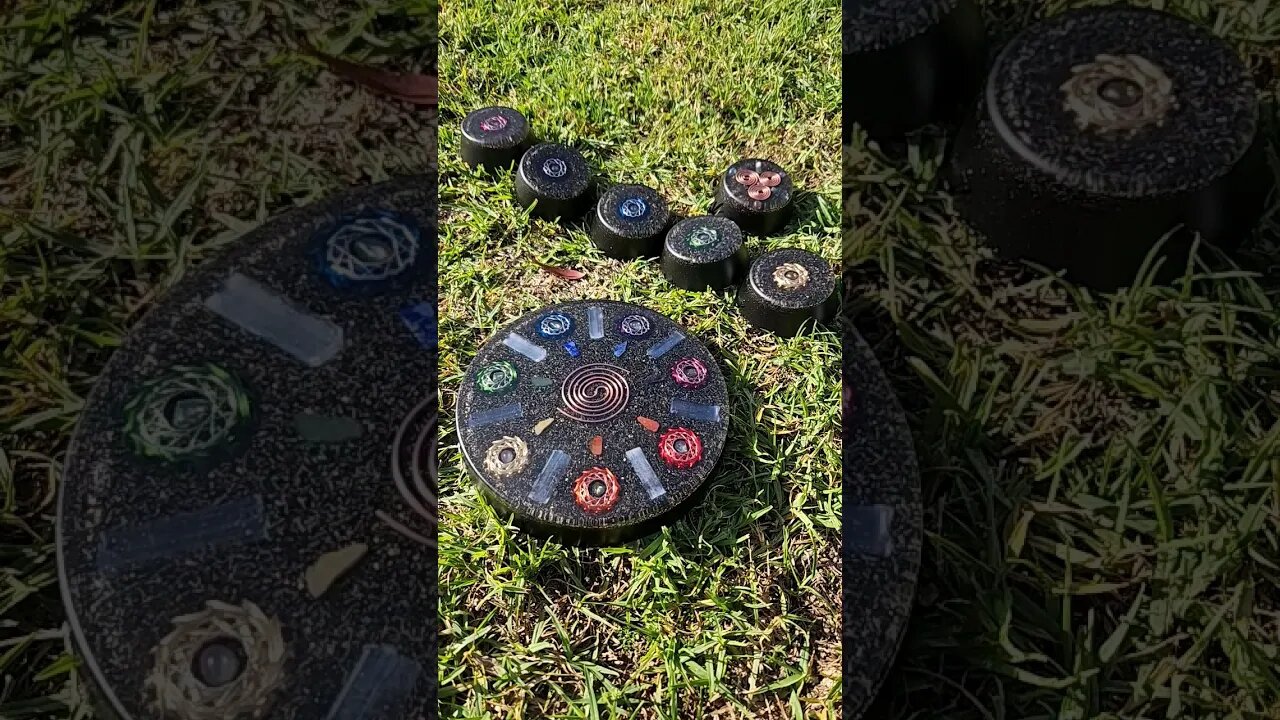 New CHAKRA Orgonite Charge Plate- VORTEX Coils x7- CHAKRA Tower Busters- Powerful SCALAR FIELD ⚛️