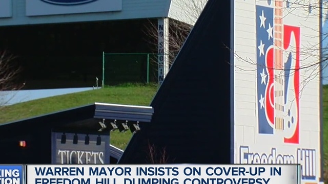 Warren mayor insists on cover up at Freedom Hill