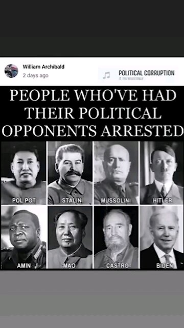 LEADERS WHO HAD THEIR POLITICAL OPPONENTS LOCKED UP