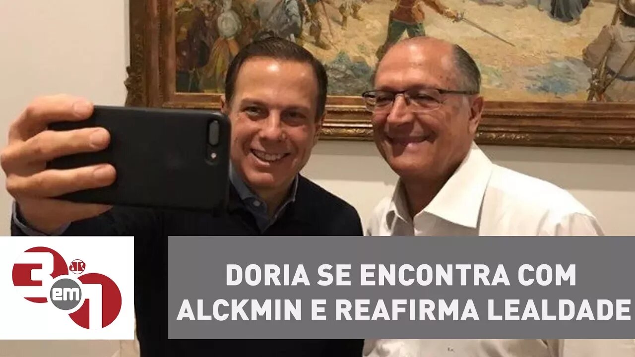 João Doria se encontra com Geraldo Alckmin e reafirma lealdade