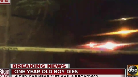 A child is dead after being struck at PHX mobile home park