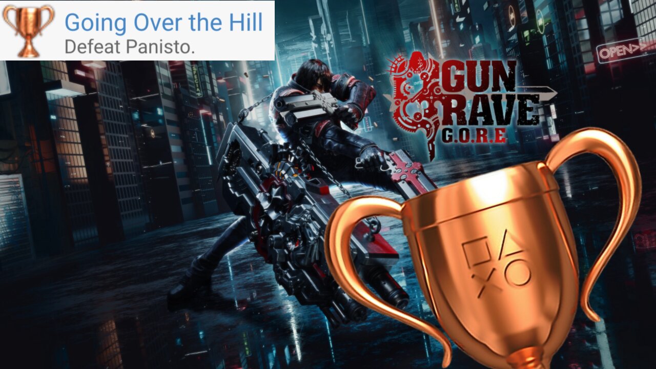 Gungrave G.O.R.E. - "Going Over the Hill" Bronze Trophy