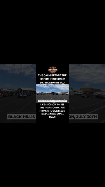 👀Sturgis Pre-Rally: The Calm Before the Storm #harleydavidson #shorts