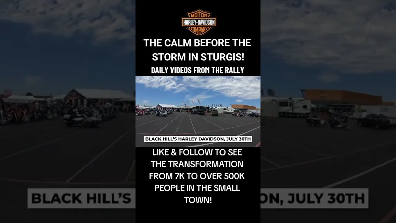 👀Sturgis Pre-Rally: The Calm Before the Storm #harleydavidson #shorts