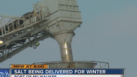 Milwaukee receives huge salt shipment