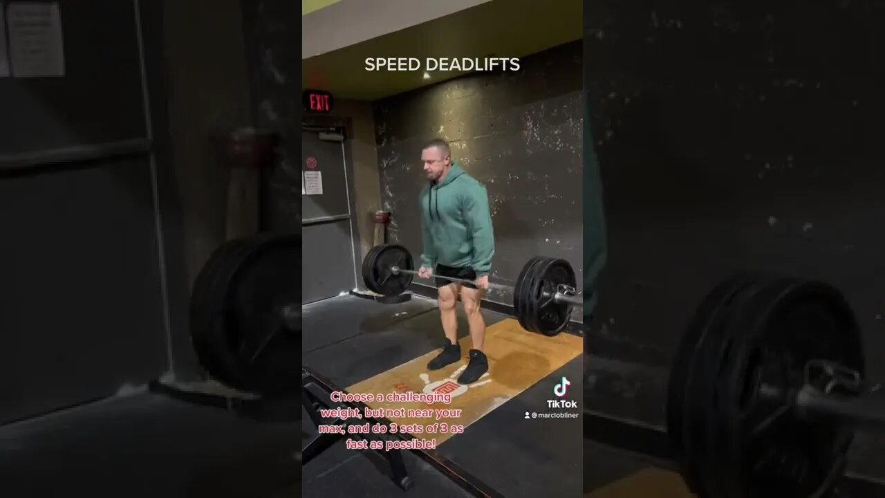 TRY SPEED DEADLIFTS TODAY!