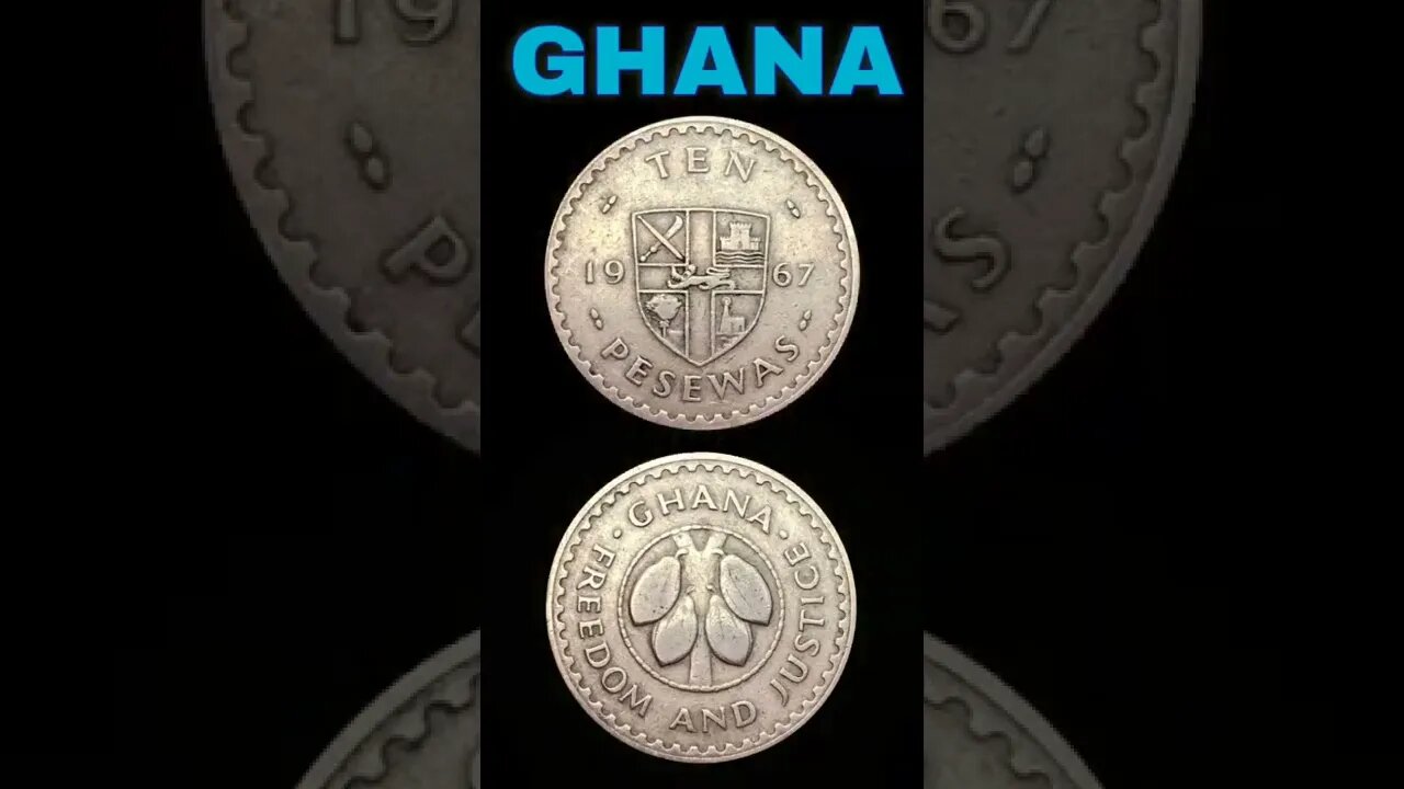 Ghana 10 Pesewas 1967.#shorts #coinnotesz