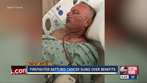 Firefighter suing city of St. Petersburg after being denied benefits for cancer diagnosis