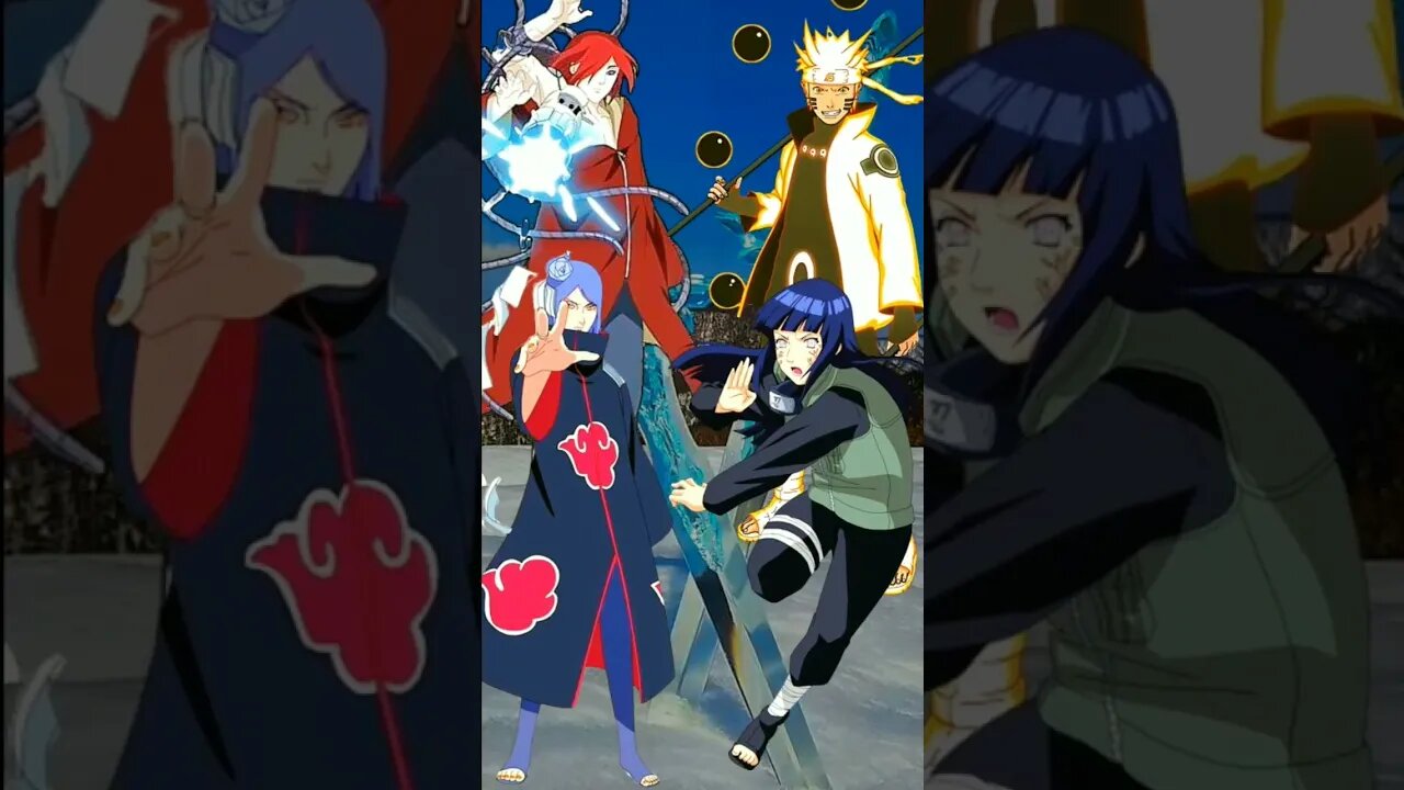 Naruto, Hinata Melawan Nagato, Konan - Siapa paling kuat.#shorts