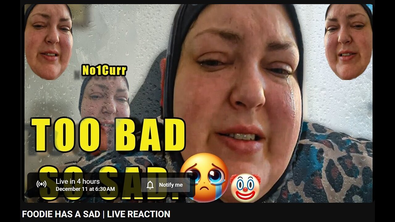12-11-2024 The YouTube Underground "FOODIE HAS A SAD" w/ live chat (starts at 2:45:00)